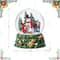 Glitzhome® 150mm Christmas Resin Lighted Musical Snowflakes Snowman Waterglobe